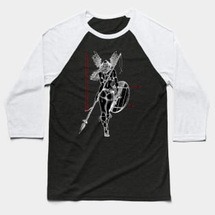 Valkyrie of Ravens (Negative) Baseball T-Shirt